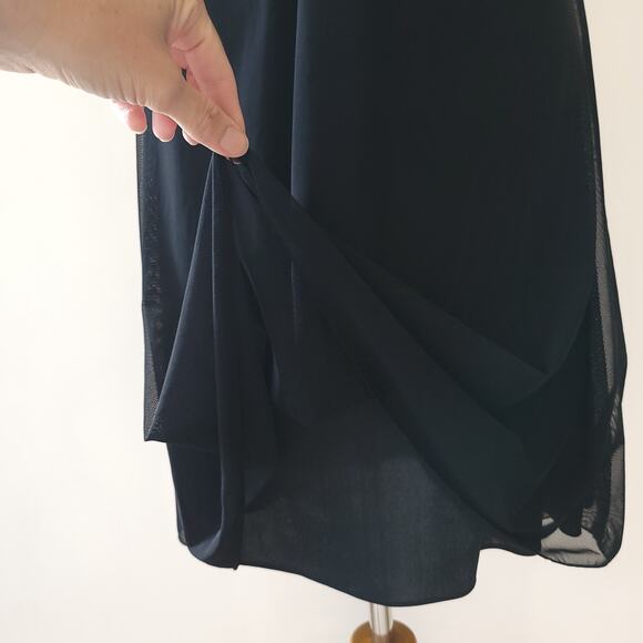 WHBM Strapless Cocktail Party Dress Black Halter Neck Empire Waist 4 - Picture 5 of 12